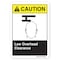 Signmission ANSI Caution, Rigid Plastic, 10" x 7", Landscape, Low Overhead Clearance, Low Overhead Clearance OS-CS-P-710-L-19778 - alternate 1